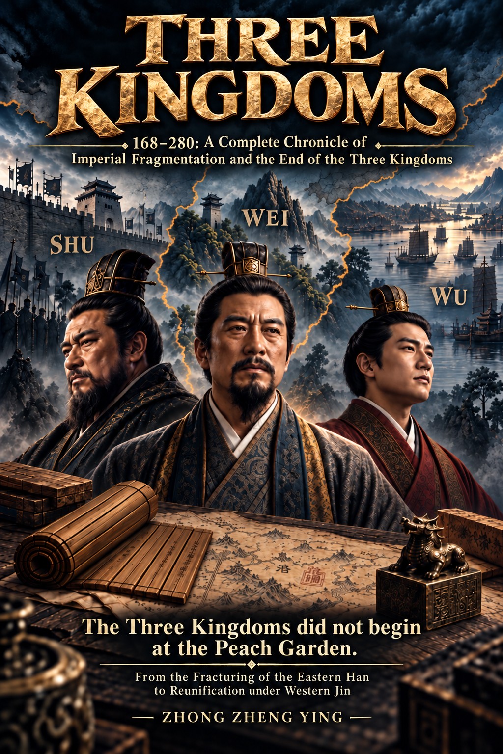 English edition cover of Three Kingdoms, 168–280